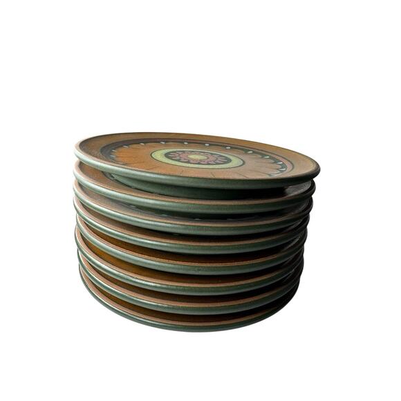 Vintage Mid Century Porta Celi Spain 19 Piece Set Pottery Hand Painted Ceramic - Picture 3 of 16